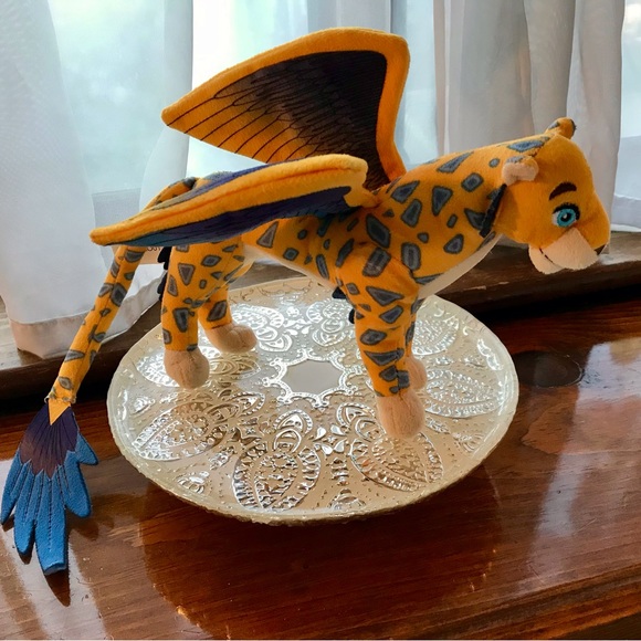 DISNEY Elana Of Avalon Skylar Flying Winged Leopard Cat Plush Stuffed Animal Toy - Picture 8 of 8